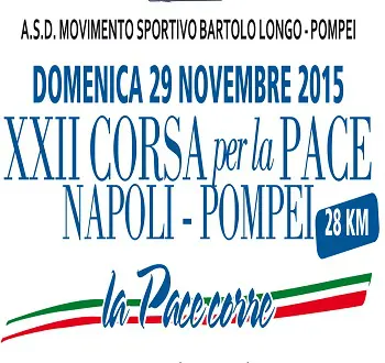 DA NAPOLI A POMPEI SI CORRE PER LA PACE CON I CRONOMETRISTI A MISURARE IL TEMPO